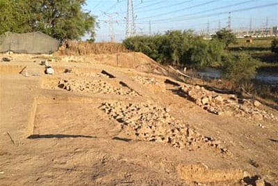 View of the Iron Age fortifications of the Lower City of Philistine Gath