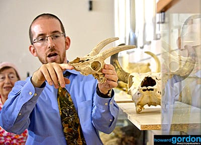 Natan Slifkin with skull