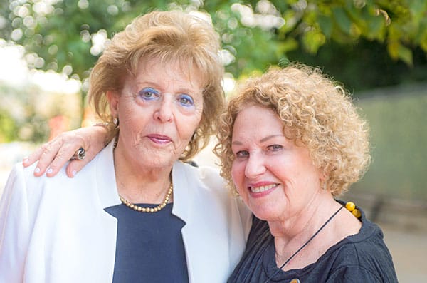 Edna Arbel with Agi Mishol