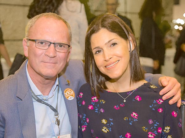 Avner Balkany with MK Karin Elharar