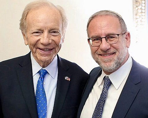 Joe Lieberman and Rabbi Ari Kahn