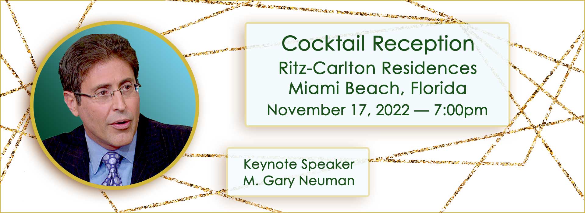 Miami Beach Cocktail Receptions November 17 at 7 pm